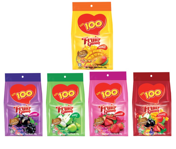 LOT100 fruit gummies